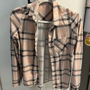 Plaid Button-Up Shirt